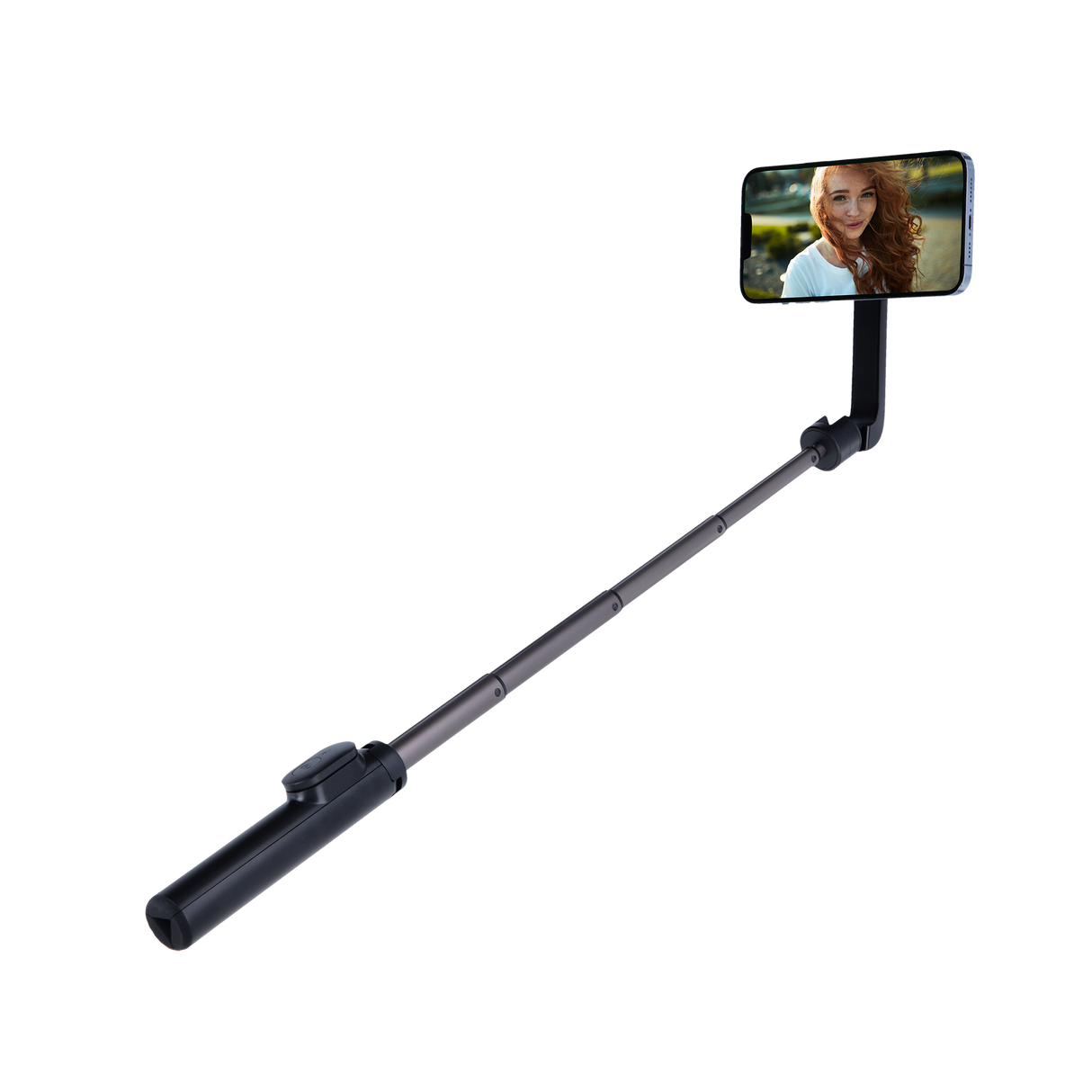 Magnetic smartphone selfie tripod