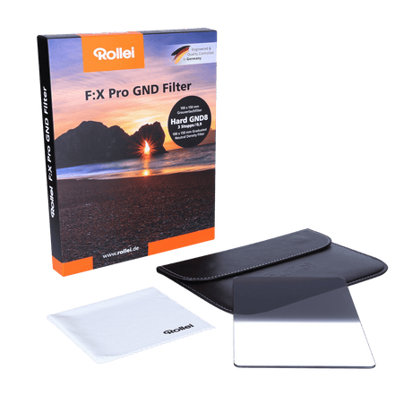 Rollei Filter F:X Pro Hard GND8 Rechteckfilter - Grauverlaufsfilter 100 mm